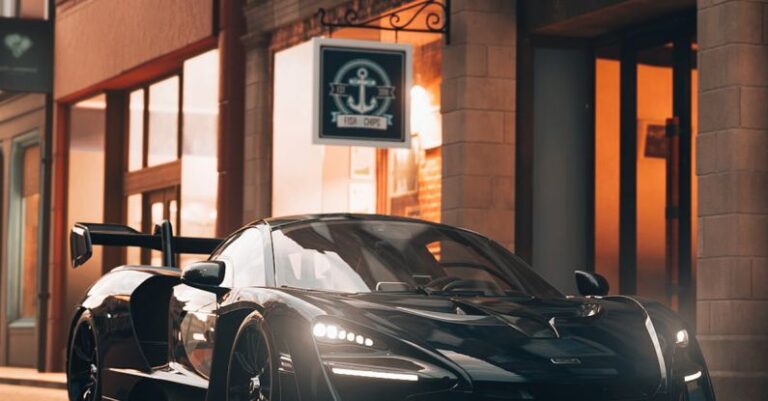 Senna - A Sports Car Parked on the Street